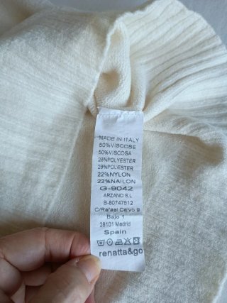 Jersey Pico Renata&Go Talla Única Blanco