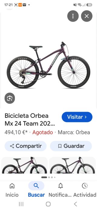 Bicicleta Orbea 24 como nueva