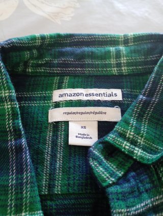 Camisa de franela a cuadros Amazon Essentials Tall