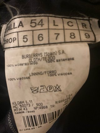 Chaqueta Americana Burberry Marino Botones Dorados