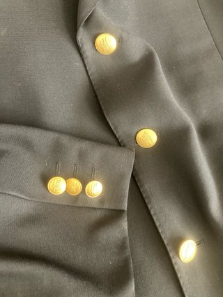 Chaqueta Americana Burberry Marino Botones Dorados