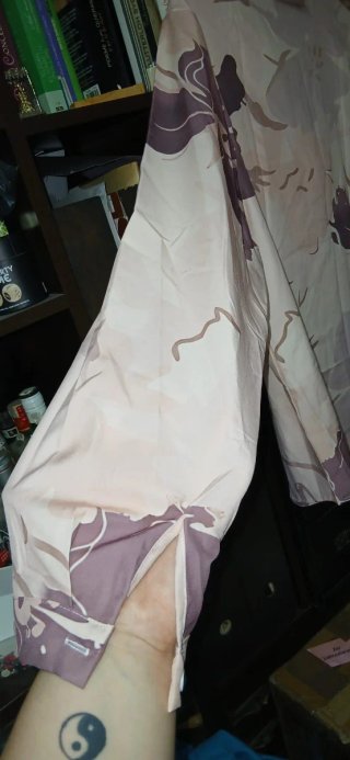 Camisa floral beige y tonos talla XXL