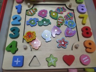Juego de madera 6 en 1 para niños