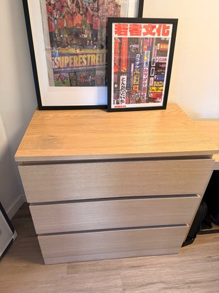 Cómoda Malm Ikea 3 cajones