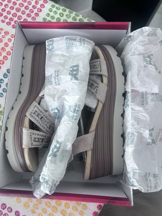 Sandalias Xti Mujer Talla 38 Beige y Plata