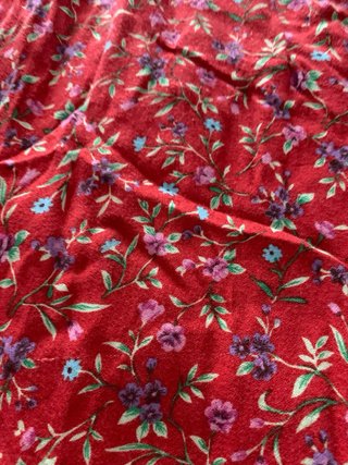Vestido estampado floral rojo Green coast