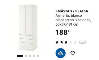 Armario juvenil Platsa Ikea