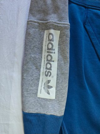 Chaqueta Adidas Azul y Gris Talla M hombre y2k