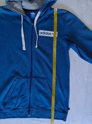 Chaqueta Adidas Azul y Gris Talla M hombre y2k