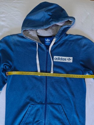 Chaqueta Adidas Azul y Gris Talla M hombre y2k