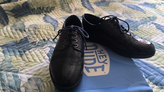 Zapatos Oxford charol azul marino T.40