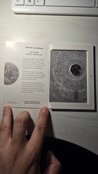 2€ San Marino 2015 Dante Alighieri - Cartera Ofici