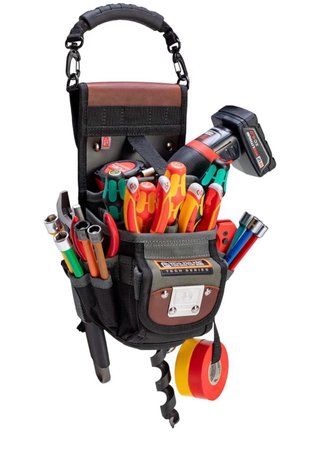 Bolsa herramientas y taladro