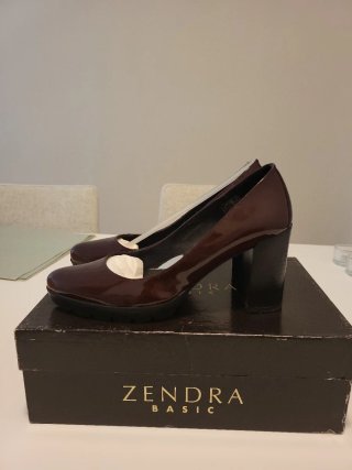 Zendra Zapatos de Tacón Burdeos Talla 37