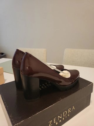 Zendra Zapatos de Tacón Burdeos Talla 37
