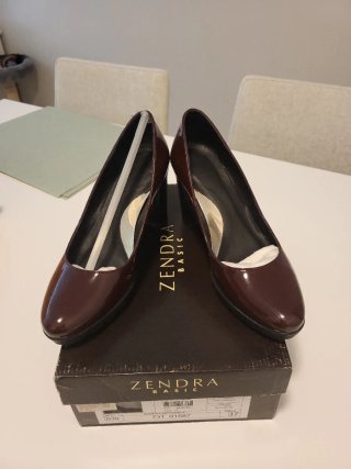 Zendra Zapatos de Tacón Burdeos Talla 37