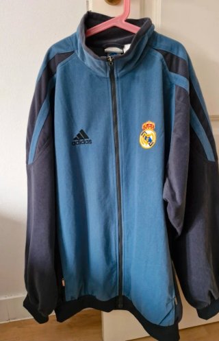 Chaqueta Real Madrid Vintage Adidas Azul/Gris
