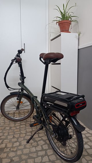 Bicicleta Eléctrica Plegable Verde
