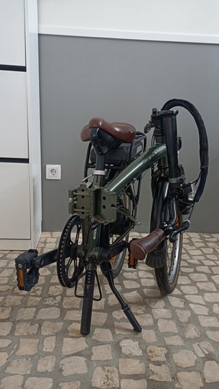 Bicicleta Eléctrica Plegable Verde