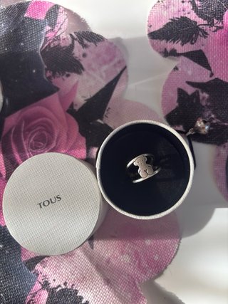 Anillo Tous Oso Plata Ajustable
