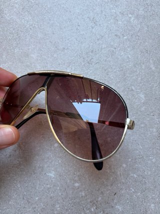 Gafas de sol aviador vintage doradas