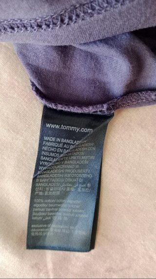 Camiseta Tommy Jeans Morado Talla XL