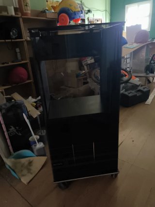 Mueble equipo de música negro