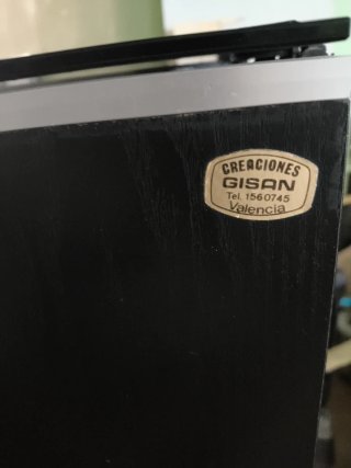 Mueble equipo de música negro