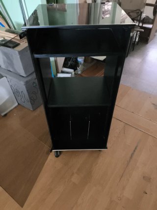 Mueble equipo de música negro