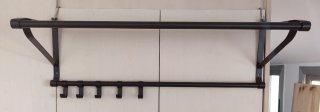 Perchero de pared PORTIS (IKEA) en acero negro