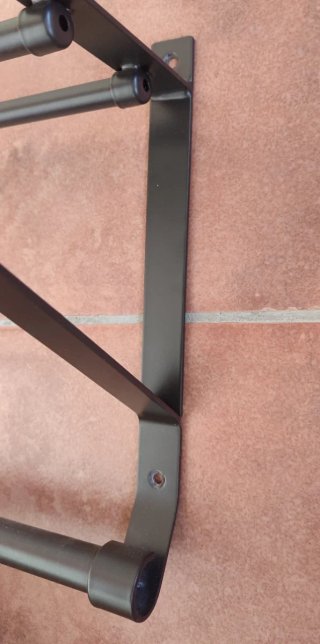 Perchero de pared PORTIS (IKEA) en acero negro