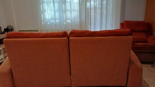 Butaca Relax Beige y Naranja
