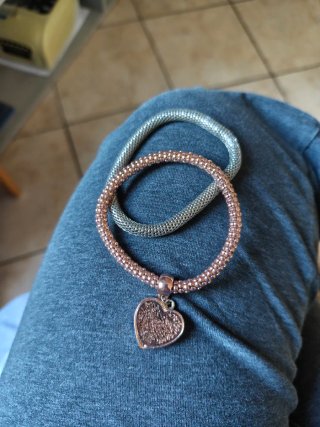 Bracciali con ciondolo a cuore