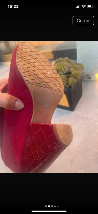 Botines piel rojos