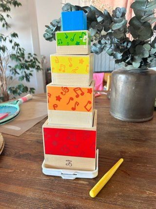 Set musical Hape madera Montessori apilable