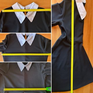 Abito nero stile collegiale S/M