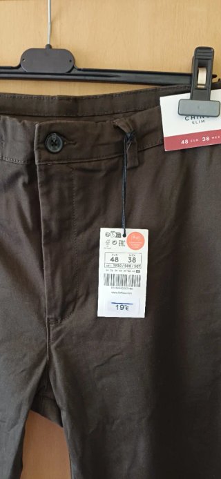 NUEVO Pantalón chino hombre 48
