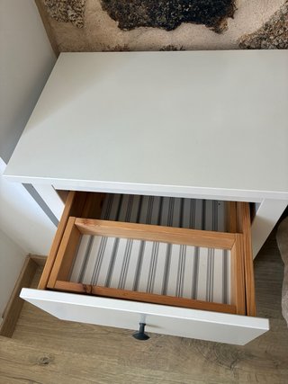 Mesita de noche IKEA Hemnes blanca