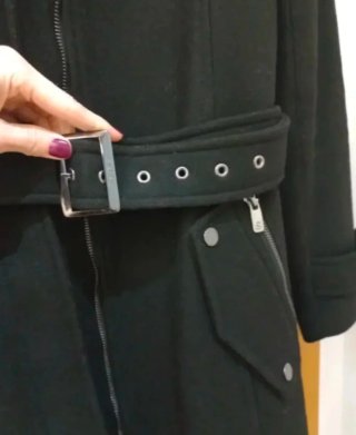 Abrigo de mujer Salsa negro