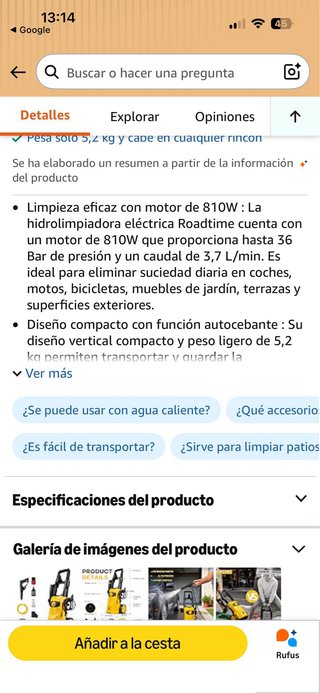 Hidrolimpiadora Alta Presión 3000W