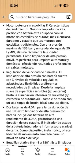 Hidrolimpiadora Alta Presión 3000W