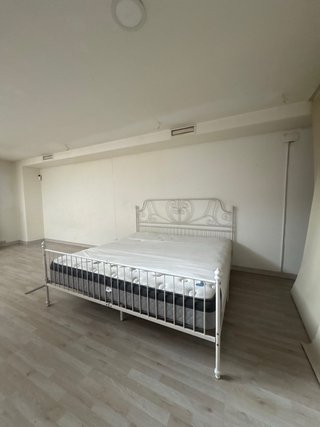 Estructura cama metal blanco 200x200