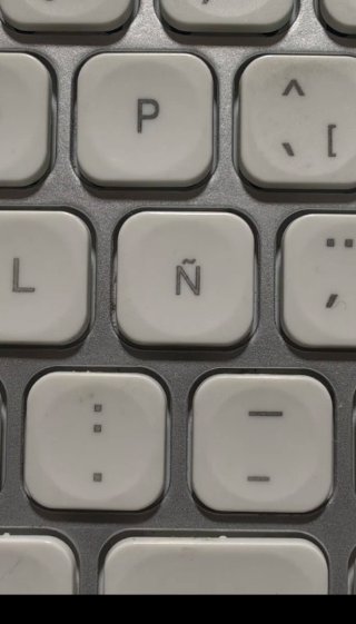 Teclado Inalámbrico Plata y Blanco