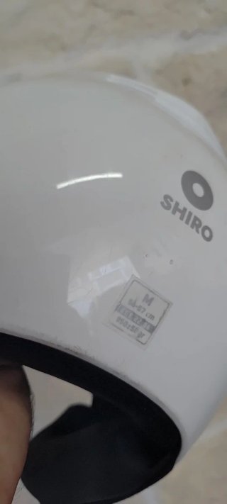 Cascos de moto SHIRO blanco con visera