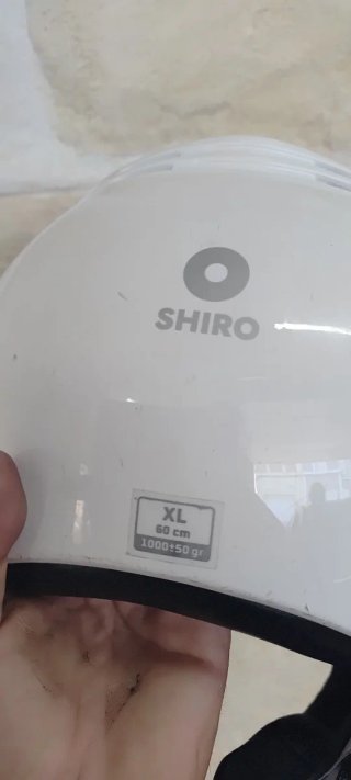 Cascos de moto SHIRO blanco con visera