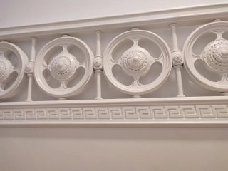 Cabecero de cama blanco estilo clásico