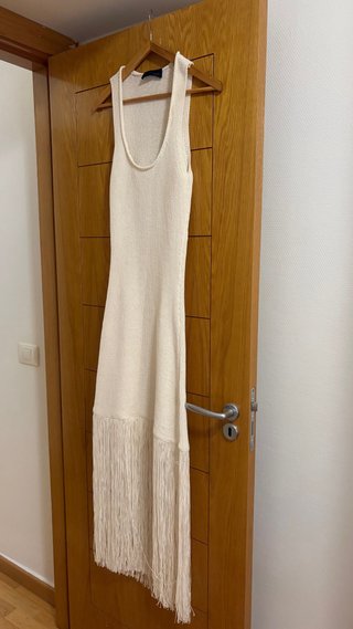 Vestido Zara Beige Talla S