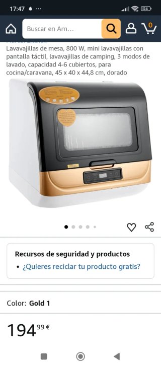 Lavavajillas de sobremesa compacto