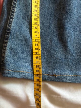 Pantalón vaquero campana azul Mango