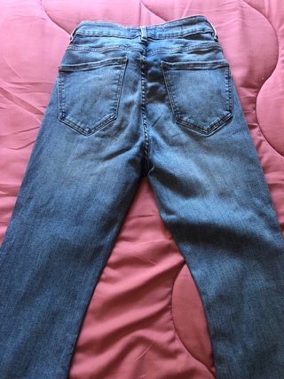 Pantalón vaquero campana azul Mango